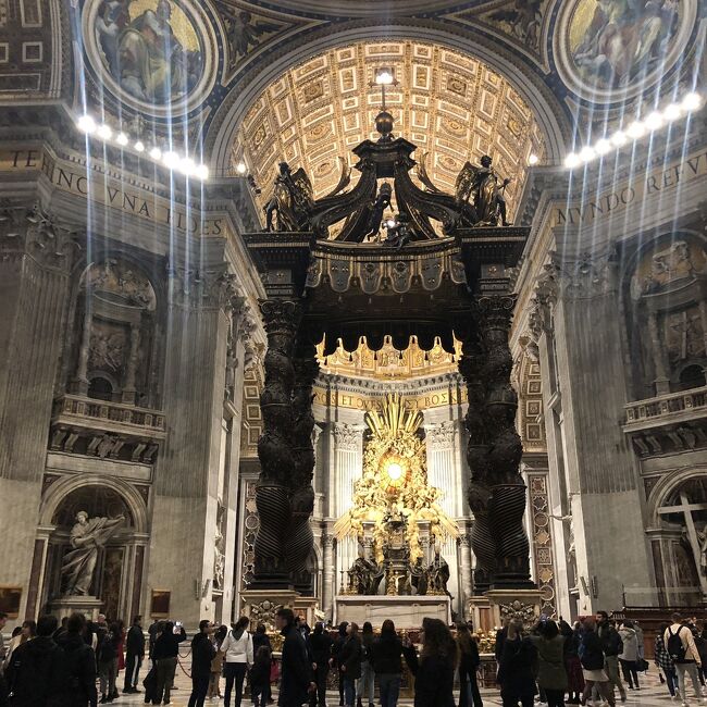 夕方からでも素敵だった♪ サン・ピエトロ大聖堂は光降る別世界