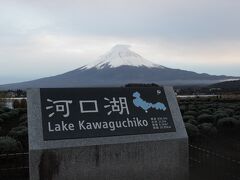 ＦＵＪＩＹＡＭＡツインテラスからバスで駐車場へと戻り、
トイレに行ったり（山の上なので少し冷えた…）
おごっそう家でお土産を購入したりした後、車で河口湖へ。
こちらでも富士山が良く見えて、湖畔に広がるコキアも見応えがありました。