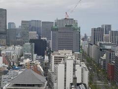 朝を迎えました。
大阪の朝は曇り空です。