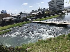 亀山公園 沈み橋