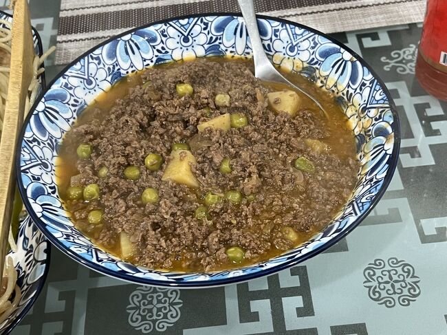 挽肉のカレーも