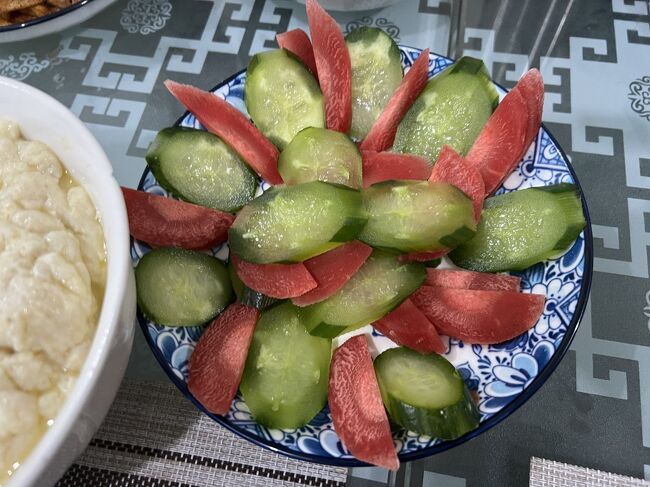 凍っていたと思われるキュウリ