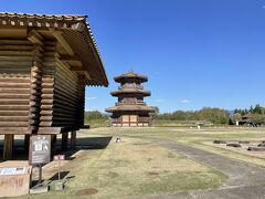 さらに移動して熊本県の菊池市にある鞠智（きくち）城へ
白村江の敗戦の後唐新羅に対する防衛として築かれた一連の城の一つと考えられている
奥に見えるのが古代山城で唯一の八角形建物の存在が確認されておりそれを復元したもの
