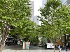 東京駅までの間にある東京国際フォーラムを抜けていきます。