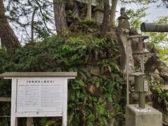 源義経が雨宿りをしたと言われている義経岩