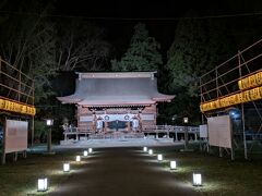 青森県護国神社もライトアップされていました。今夜はこのくらいにしてホテルに戻って就寝。