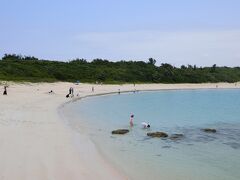 渡口の浜。海あおい！砂しろい！