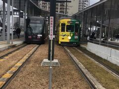 市電で熊本駅へ