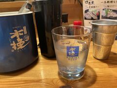 2軒目で焼酎を
カウンターでゆっくり楽しめました