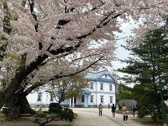 桜と豊平館(ほうへいかん)

豊平館は、明治政府機関が建てた唯一のホテルだそうです。
1881年に明治天皇が視察に訪れた際に、宿泊場所として建てられたようです。

私たちの時代、結婚式場として有名でした。
格式高すぎて、おいそれと参列するような機会もありませんでしたが。^^;
