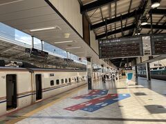 新幹線で軽井沢駅に到着