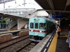 西鉄小郡駅で急行福岡行きに乗車。