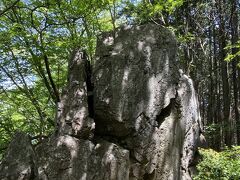 岩茸石の分岐点。