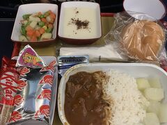 ラムカレーはとても美味しく頂けました。
問題はデザート。牛乳プリンの様にみえるこれはライスプディングだったのですが、ちょっと化学的な味が強く、2人とも断念。。。