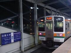 ★22：20
今宵の宿の最寄り駅、伊勢崎には22時過ぎに到着。