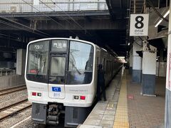 門司港駅まで行って関門汽船に乗る予定で、小倉で門司港行きに乗り換え。ところが門司駅で線路の安全確認でしばらく停車。向かいホームに来た下関行きに急遽乗りかえ、下関まで行きました。