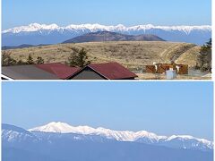 ビーナスラインの車山肩からの北アルプスの絶景です。
これから車山山頂を目指します。