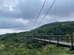 全長130m、高さ38mで栃木県では2番目に長い吊り橋だそうです。