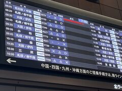 　いつもなら羽田空港までの所要時間70分ですが、今日はやはり時間がかかり、95分。搭乗迄後30分。早め早めの行動を心がけてはいますが。バスの中で内心焦ってました。