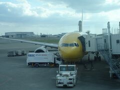 無事に搭乗ゲートへ。

なんと、ANAなのに、黄色の機体。

スターウォーズジェットでした。