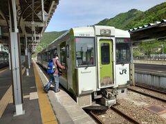 さて、釜石9:02発の列車に乗って花巻に向かいます。