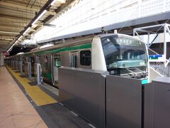 二俣川駅停車中の各駅停車海老名行。
JRの埼京線用E233系。
東急線内は、地下鉄副都心線、南北線、都営三田線の車両に、東武や西武の車両、そして相鉄の車両とカラフルだが、相鉄線内に乗り入れてくる他社の車両は東急車とJR車のみである。
東急自慢の最新鋭x020シリーズは乗り入れず、5000グループと3000のみ、東横線乗り入れの5000系は、10両編成で、Qシートが2両ついたものもやってくる。
一方の相鉄だが、JR線へは12000型、東急線へは20000系列に限定。