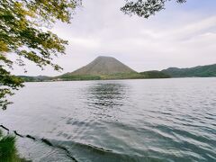 群馬県の榛名湖に到着 初めての 榛名富士
