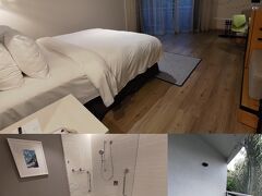 海側の部屋ではなかったけど、角部屋で少し広かった
ベランダからは、森のような木々しか見えず、シャワーブースは広かった