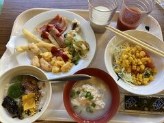 ホテルの朝食です。