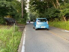 チェックインを済ませて、早速、自転車で山中湖周辺を散策！
