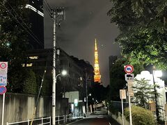 展覧会の会場からでると、
あたりは暗くなっていて
東京タワーもライトアップされてました