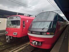 河和駅へ戻ってきました。
帰りは特別展望車両（＋360円/人）で名古屋へ。