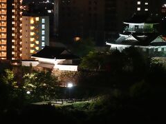 ライトアップ浜松城を眺めながら おやすみなさい。