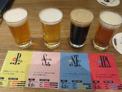 13:50　YAMATO Craft Beer Table
｢ずらし旅 選べる体験｣ で、こちらのクラフトビール「はじまりの音」飲み比べセットを選択