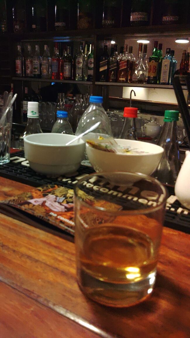 食後酒はマダガスカルラムのジンジャー漬けでした。