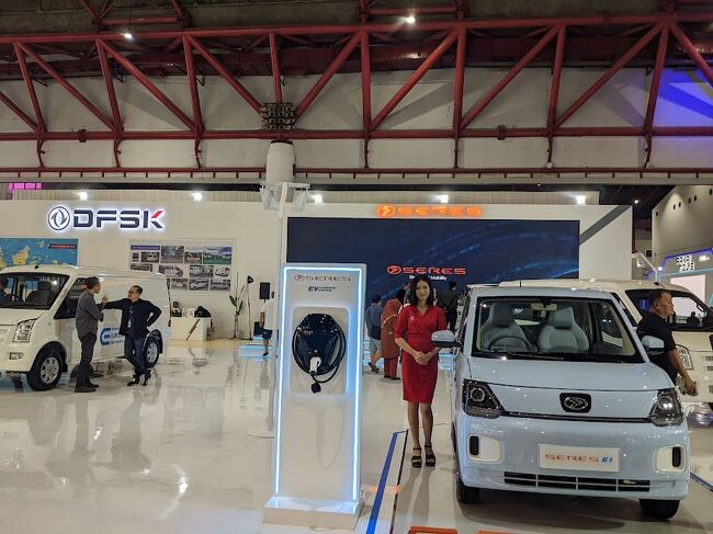中国のDFSK（東風）は今回、<br />電気自動車専用ブランドのSERESも展示。<br />
