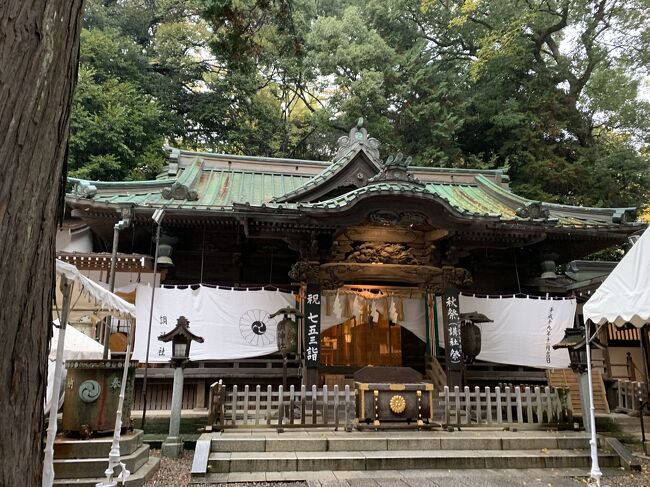 権現造で、社殿と拝殿が一緒です。