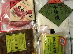 近くの松坂屋にも支店はあるが、京都に来るときはいつも保冷袋を持って西利に来ます。
とりあえず白米のお供になりそうなものをお土産に購入しました。