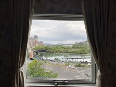 ホテルローレライの部屋の窓からの景色
