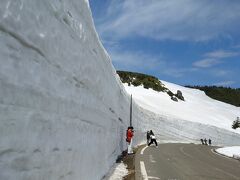 ３日目のこの日は、岩手県を離れて秋田県へと向かいます。
遠回りになりますが、八幡平アスピーテラインを通ってみました。
八幡平の山頂付近には雪の回廊ができていました。