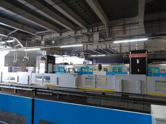 途中の所沢駅。よく見てみると、
この列車にもムーミンがいたヨ！
(^▽^)