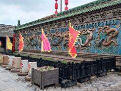 龍が描かれたこの壁は明王朝時代の特徴的なもの。北京、河北、山西あたりでよく見かける。