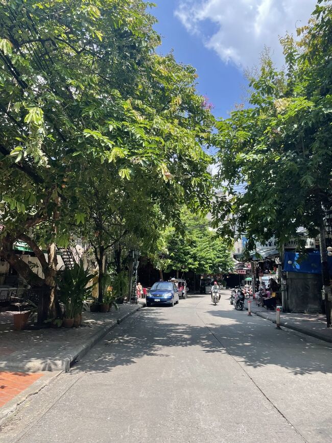 そのままランブトリ通りをブラブラ。<br /><br />日中のカオサンは概して人少ないけどね、これは異常だよね。<br />最高気温は36℃？キョーレツな日差しのせいで、体感温度はもっと高い。