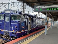 函館駅6:50発の道南いさりび鉄道で木古内駅まで乗車します。