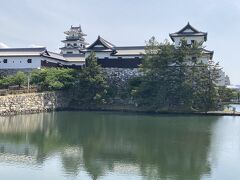 港でしまなみ海道を遠くに眺めた後は、徒歩で今治城に向かいます。今治城のお濠は今治港、瀬戸内海とつながっていて海水です。お濠でボラが跳ねたりしています。