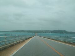 伊良部大橋を渡ります
曇っていても海は青い