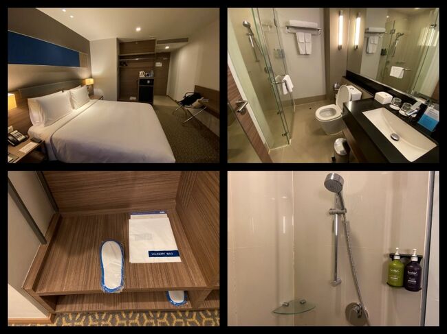 スリッパあり。お水は4本。<br />シャンプーとボディソープのみでリンス無し。<br />シャワーは、お湯になるまで時間かかったのがちょっとマイナス点だけど、十分居心地よく過ごせた。<br />