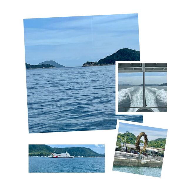 船は女木島、男木島、豊島を通り抜け、あっという間に小豆島へ。<br />小豆島の土庄港ではオリーブのモニュメントがお出迎え。