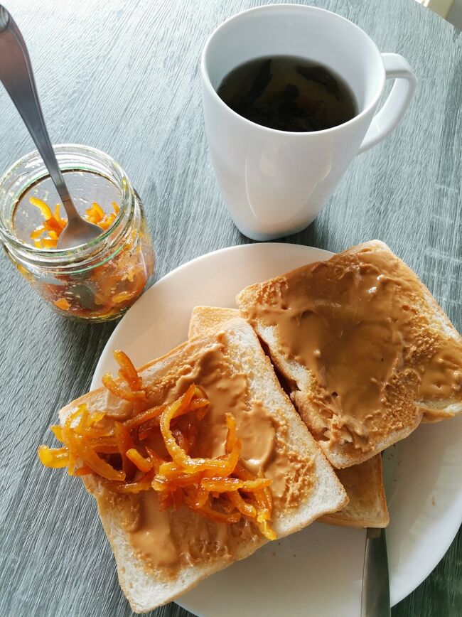 Connect hostel Chiangrai <br />コネクトホステル　チェンライ<br /><br />PJトースト<br />学生時代によく食べたな。<br />青春の味。