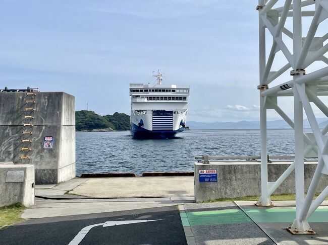 フェリーが入ってきました。こんなでかいフェリーは久しぶり。